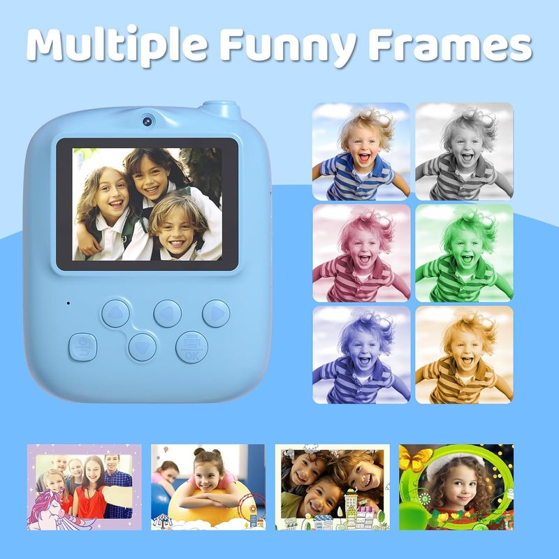 DIGITHINK Kids Instant Print Camera 2025, 32GB Memory, Dual Lens with 2.4-Inch Screen and 1080p HD, Nice Gift for Boys and Girls Ages 4-13, Ideal for Toddlers and Teenagers - Image 5